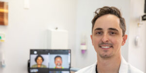 Headshot of Doctor within their dental practice